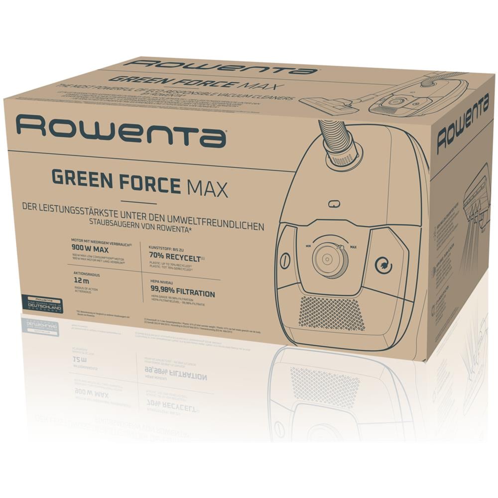 Aspirapolvere a Traino Green Force Max RO4931EA Potenza 900 Watt Capacità 4,5 Litri Colore Nero - Foto 5