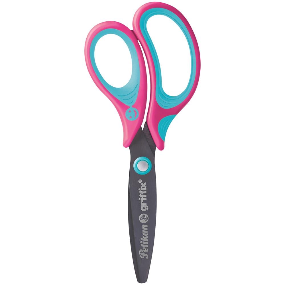 Griffix Schulschere, Rund, Thekendisplay Mit Softgriff Fr Komfortables Schneiden, Mit Namensschild - 1 Stck (605397) - Foto 7