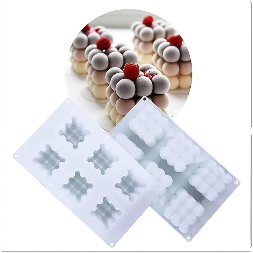 Stampo In Silicone/stampo Leggero Bolle 6 Cubetti - Foto 2