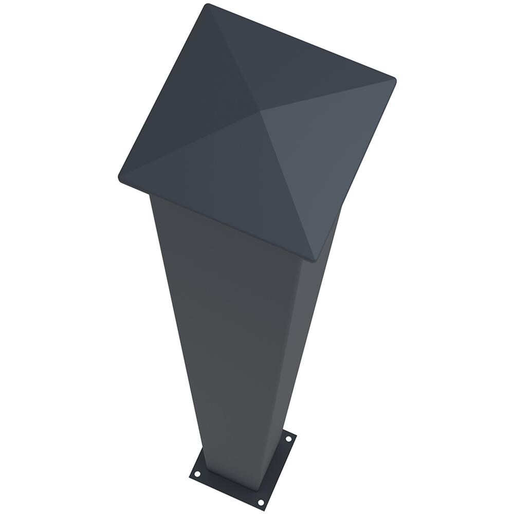 Set Di 4 Pali Eifel 10x10 In Alluminio A. 166cm- Grigio Antracite - Foto 2