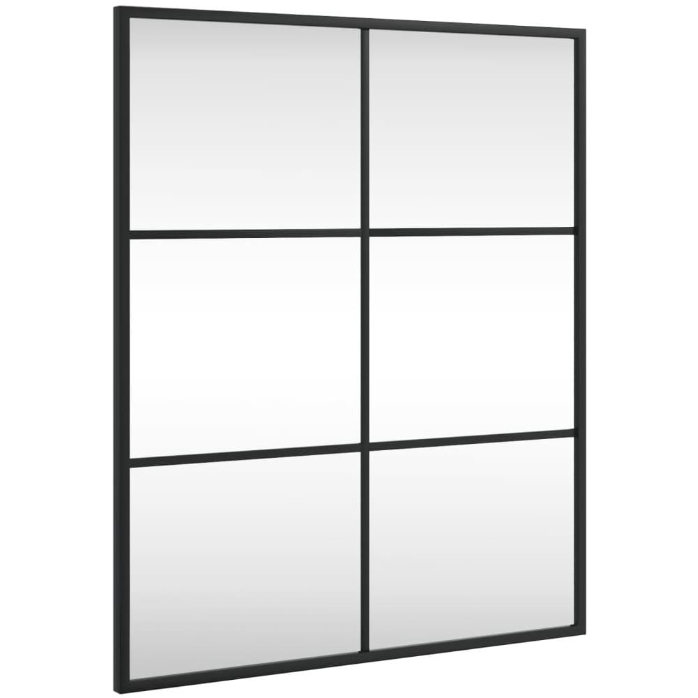 Specchio Da Parete Nero 50x60 Cm Rettangolare In Ferro - Foto 2