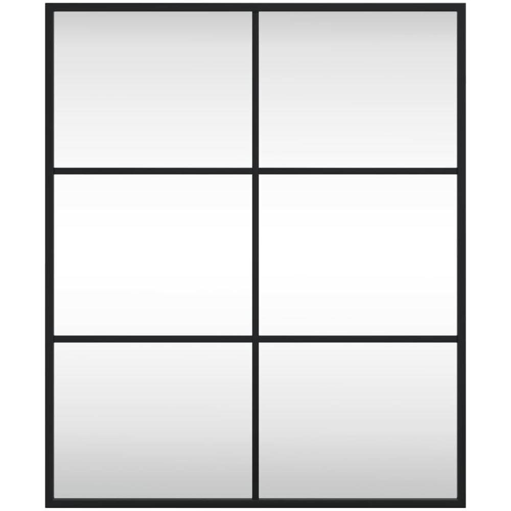 Specchio Da Parete Nero 50x60 Cm Rettangolare In Ferro - Foto 3