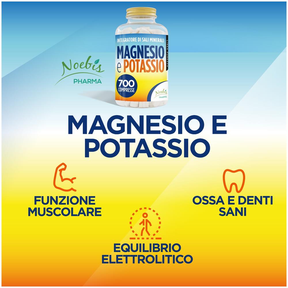 Integratore Magnesio Citrato e Potassio Citrato 700 Compresse | Alta Assimilabilità | Ideale in caso di Stanchezza e Fatica, Caldo e Perdita di Sali | Lunga Durata | Prodotto in Italia - Foto 2