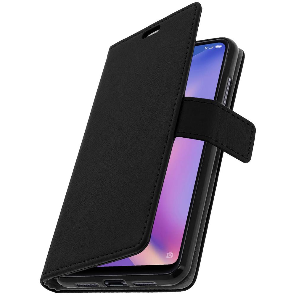 Custodia Xiaomi Mi 8 Lite Flip Cover Morbida Supporto Video - Nero - Foto 2