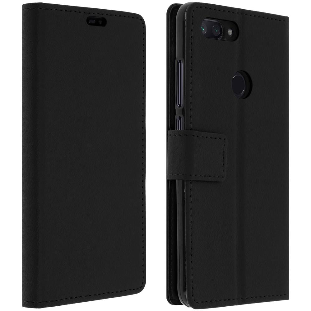 Custodia Xiaomi Mi 8 Lite Flip Cover Morbida Supporto Video - Nero - Foto 1