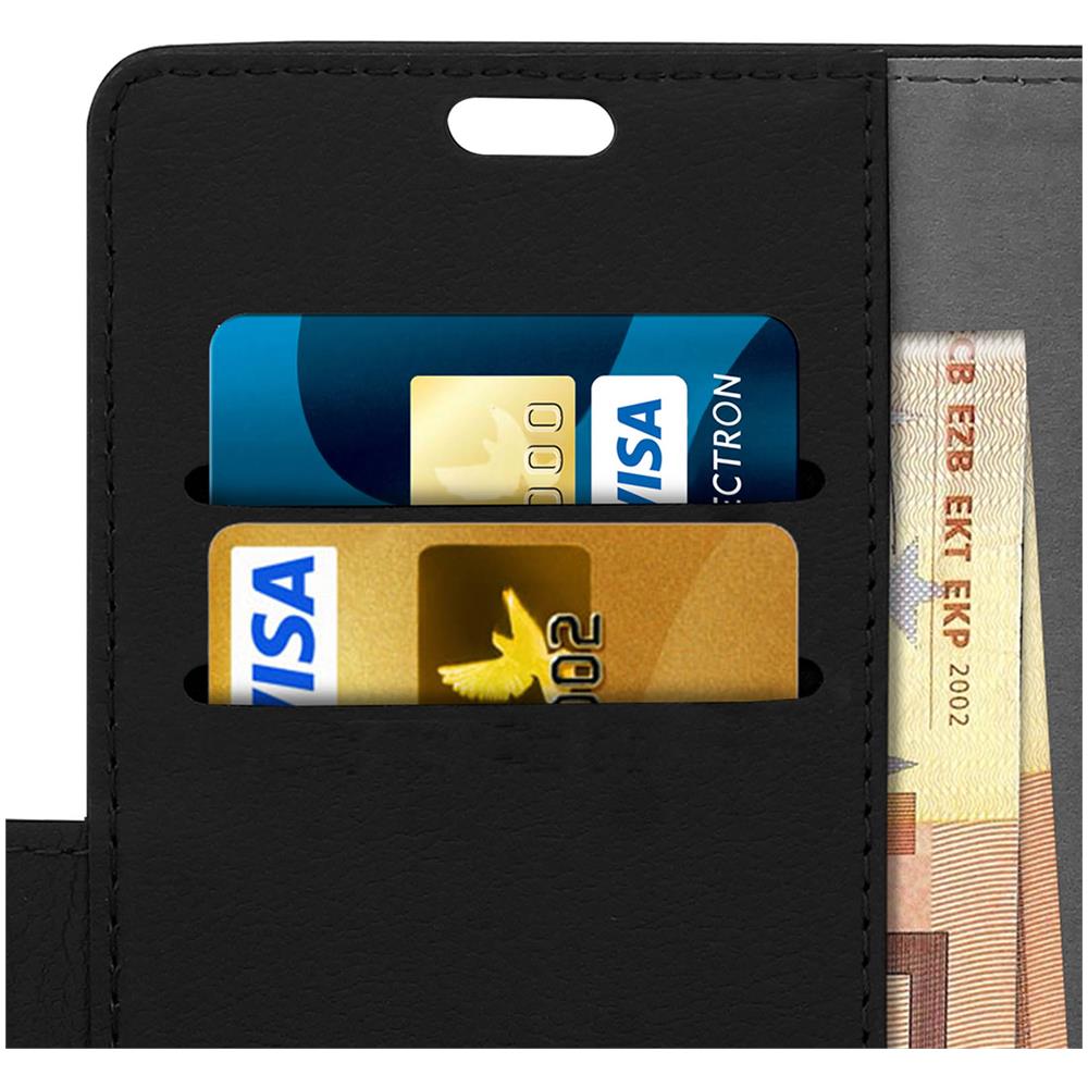 Custodia Xiaomi Mi 8 Lite Flip Cover Morbida Supporto Video - Nero - Foto 5