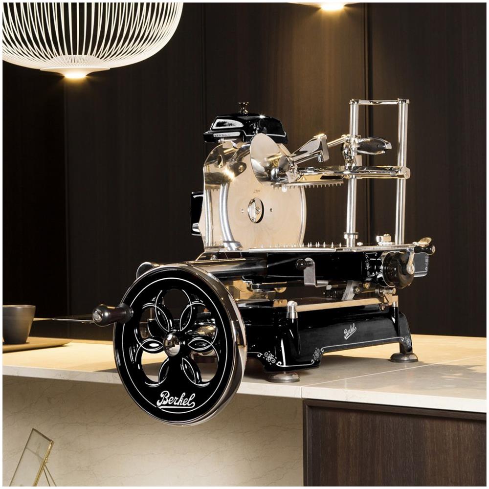 Affettatrice A Volano Tribute Per Salumeria Colore Nero - Lama 300 Mm - Con Tag Nfc Per Certificato Di Autenticità - Made In Italy - Foto 3