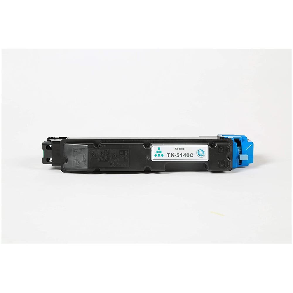TONER COMPATIBILE - Kyocera Tk-5140c Ciano 1t02nrcnl0 Per Ecosys M6030cdn, Ecosys M6530cdn, Ecosys P6130cdn Fornito Di Intelligent Chip Capacità 5000 Copie Made In Italy - Foto 2