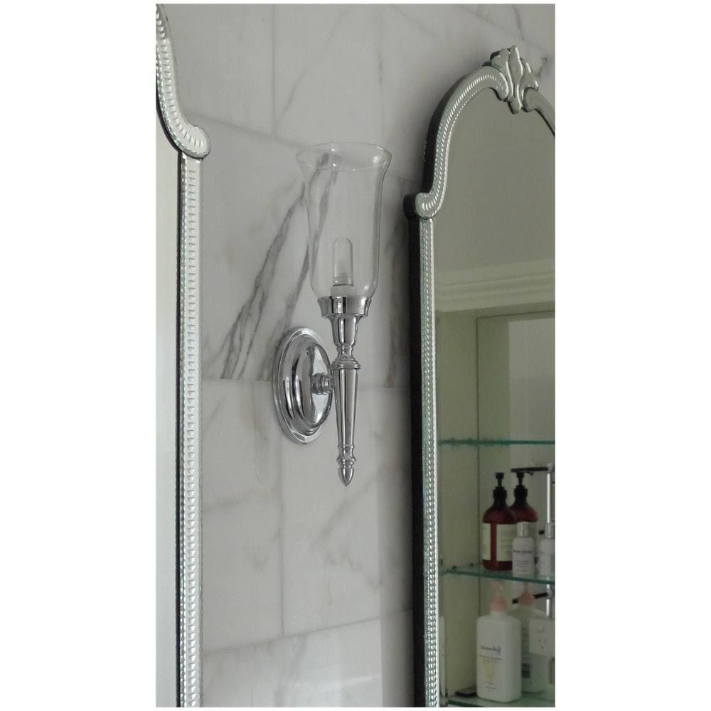 Applique Da Parete Per Bagno 1 Luce Cromo Lucido Ip44, G9 - Foto 2