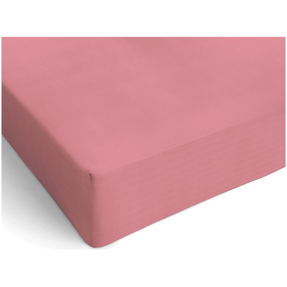 Lenzuolo Sotto Con Angoli In Microfibra - Matrimoniale Maxi 180 X 200 X 25 Cm - Rosa - Foto 1