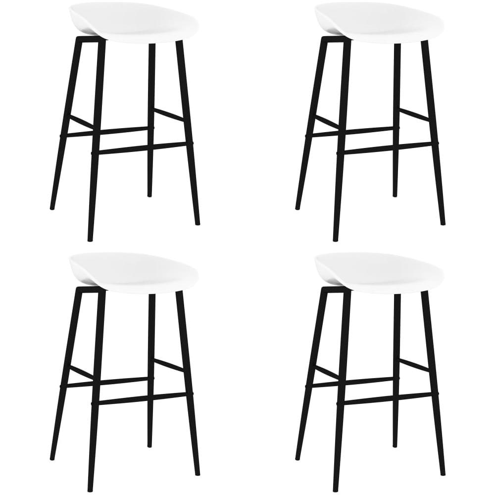 Sgabelli da Bar 4 pz Bianchi - Foto 1