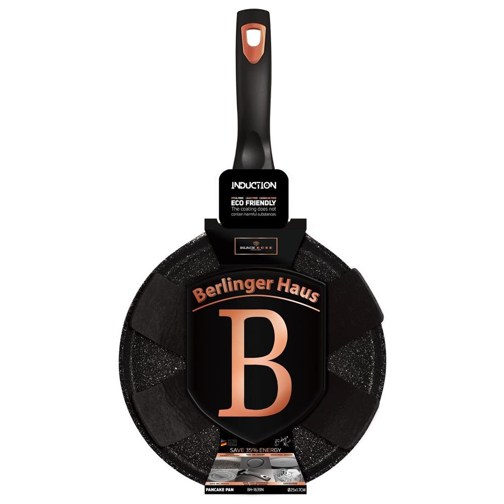 Padella In Granito Per Pancakes 25 Cm Berlinger Haus Rosa Nera Bh-1639 - Foto 2