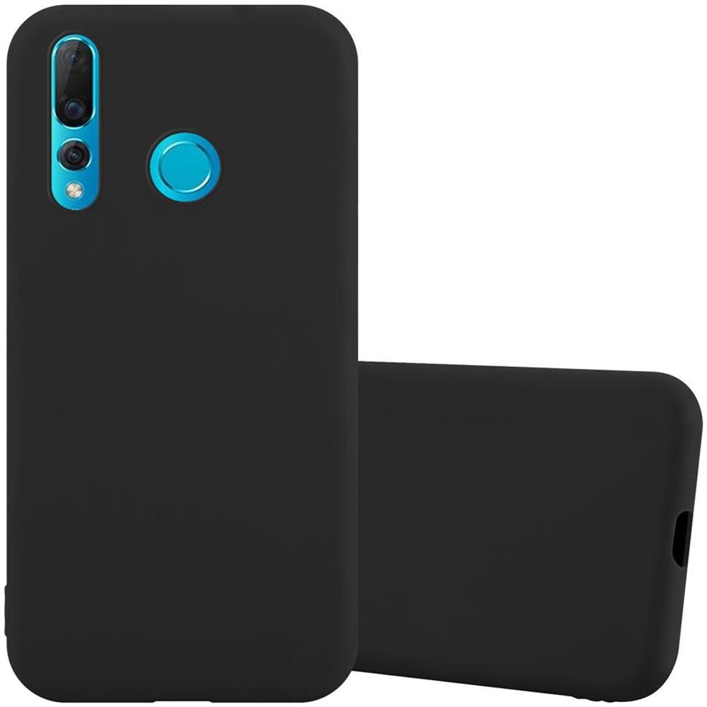 Custodia Compatibile Con Huawei Nova 4 In Candy Nero - Coperchio Protettivo In Silicone Tpu Flessibile - Foto 1