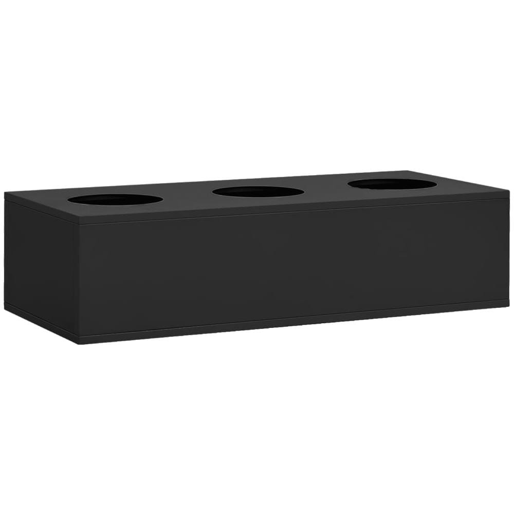 Armadio Ufficio Con Fioriera Antracite 90x40x128 Cm In Acciaio - Foto 3