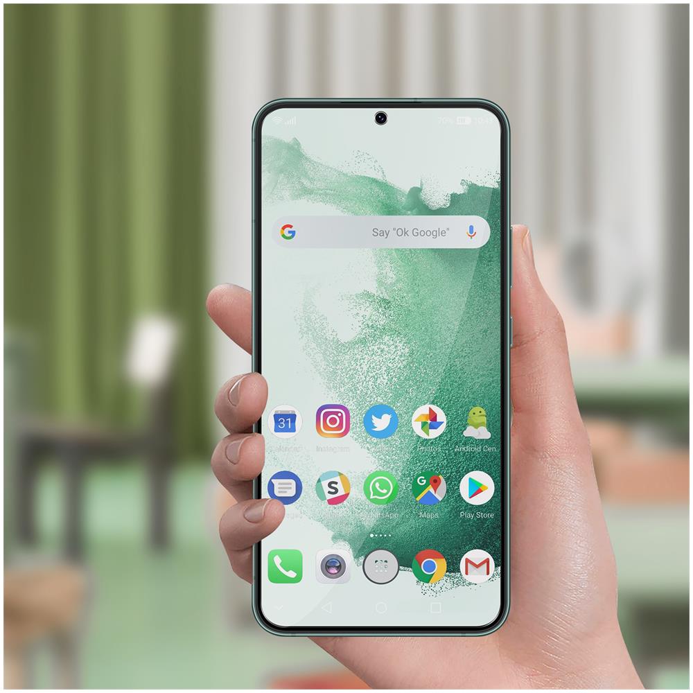 Pellicola Anti-spia Samsung Galaxy S22 Vetro Temperato 9h Anti-macchie Nera - Foto 2