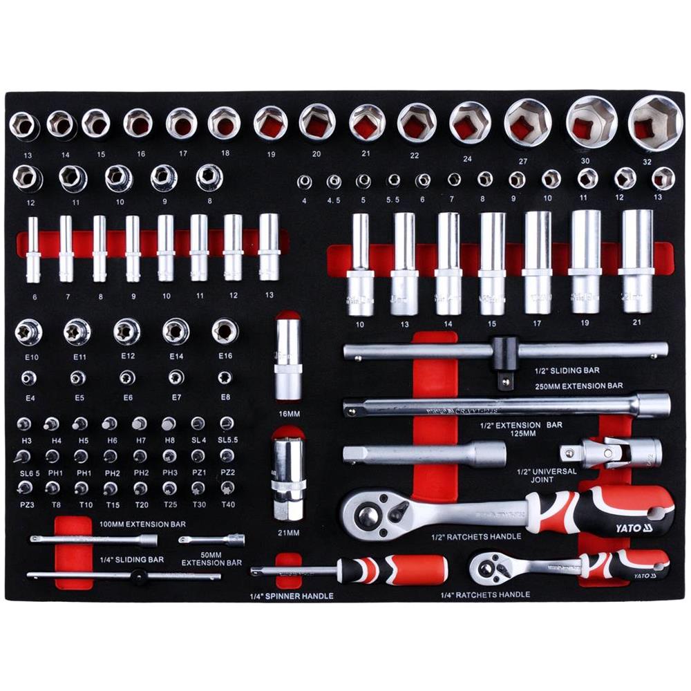 Yt 55290 - roller Cabinet With Tools 211pcs - Foto 2