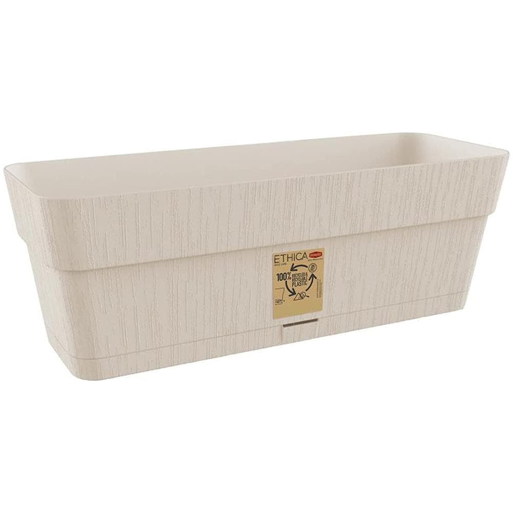 Balconetta Fioriera Ethica Cm 30 Gesso, Con Riserva D'acqua - Foto 1