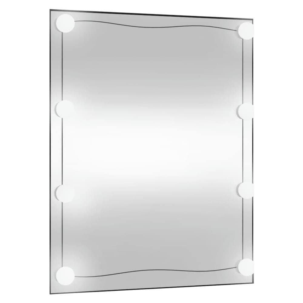 Specchio Da Parete Con Luci Led 50x60 Cm Vetro Rettangolare - Foto 2