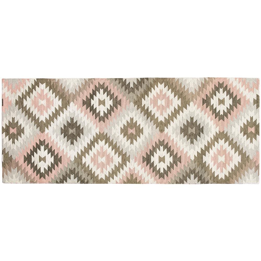 Tappeto Arredo Antiscivolo Camera Salotto Disegno Astratto Geometrico Avana By Suardi 65x110(Set 2) Rosa - Foto 1