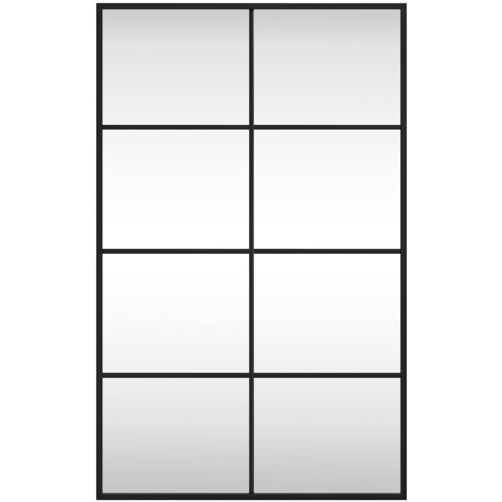 Specchio Da Parete Nero 50x80 Cm Rettangolare In Ferro - Foto 3