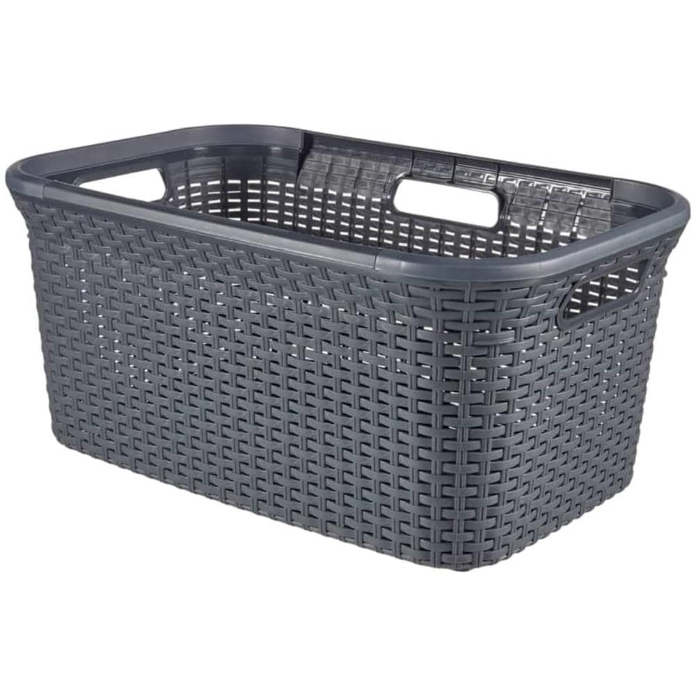 Set Di Cesti Portabiancheria Style 2x45 L Antracite - Foto 2