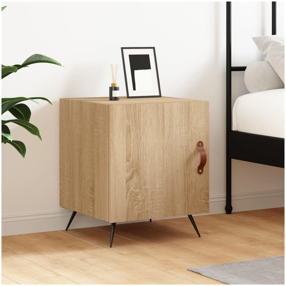 Comodino Rovere Sonoma 40x40x50 Cm In Legno Multistrato - Foto 1