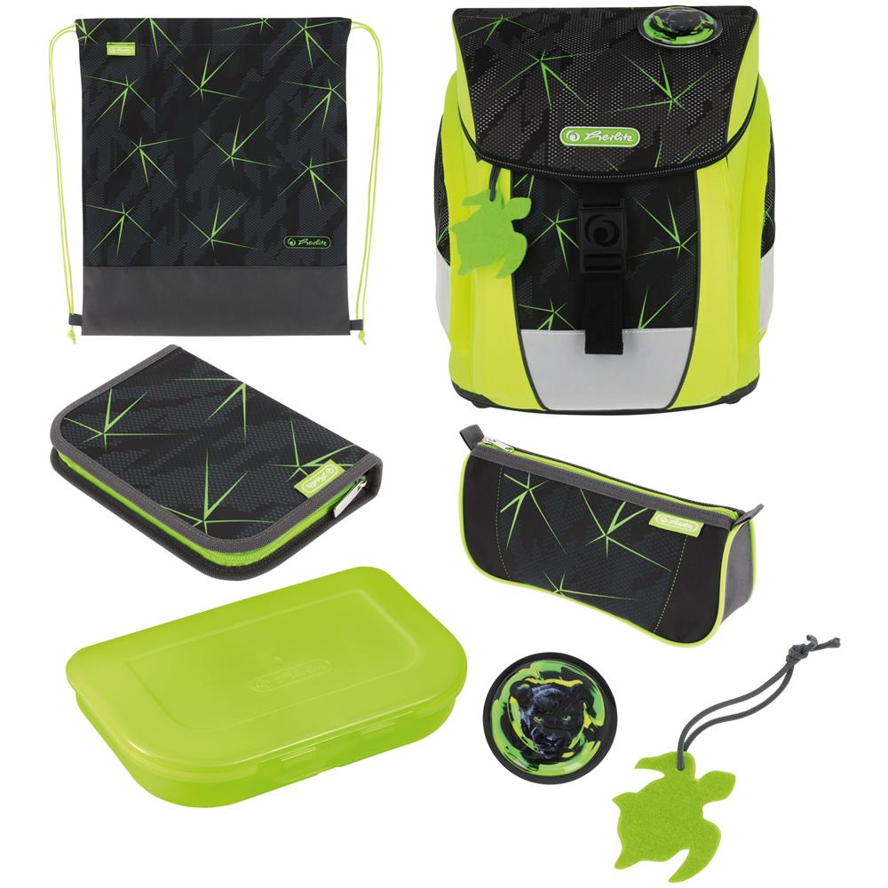 FiloActive Plus DIN Wild Life set di zaini per la scuola Ragazzo Poliestere Nero, Verde - Foto 1