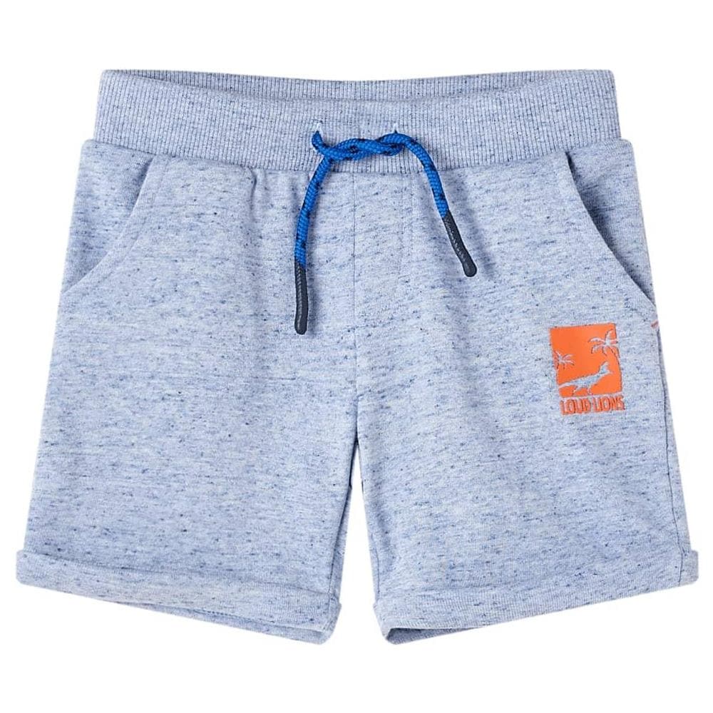 Pantaloncini per Bambini con Coulisse Blu Mélange 92 - Foto 1