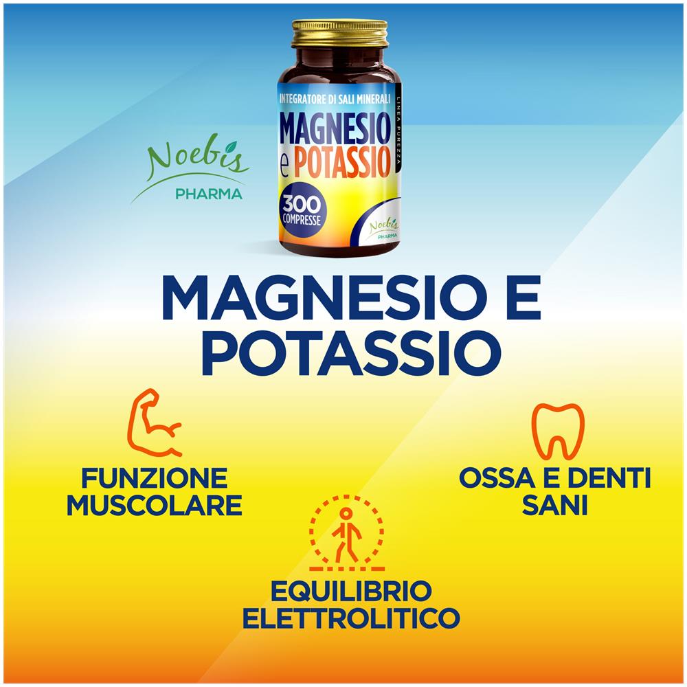 Integratore Magnesio Citrato e Potassio Citrato 300 Compresse | Alta Assimilabilità | Ideale in caso di Stanchezza e Fatica, Caldo e Perdita di Sali | Lunga Durata | Prodotto in Italia - Foto 2