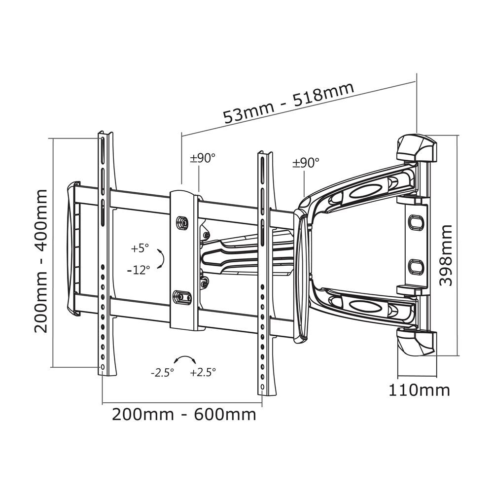 Supporto A Parete Led-w700silver - Foto 2