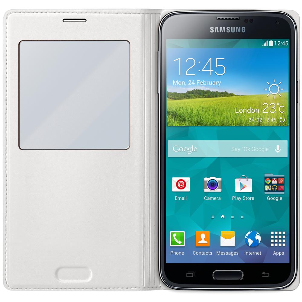 S-view Cover Originale Galaxy S5 Colore Bianco - Foto 2