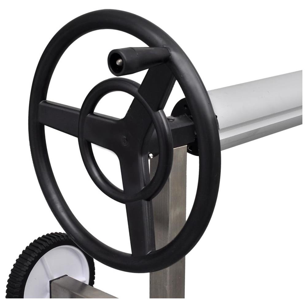 Rullo Di Copertura Per Piscina Con Base In Acciaio Inox - Foto 2