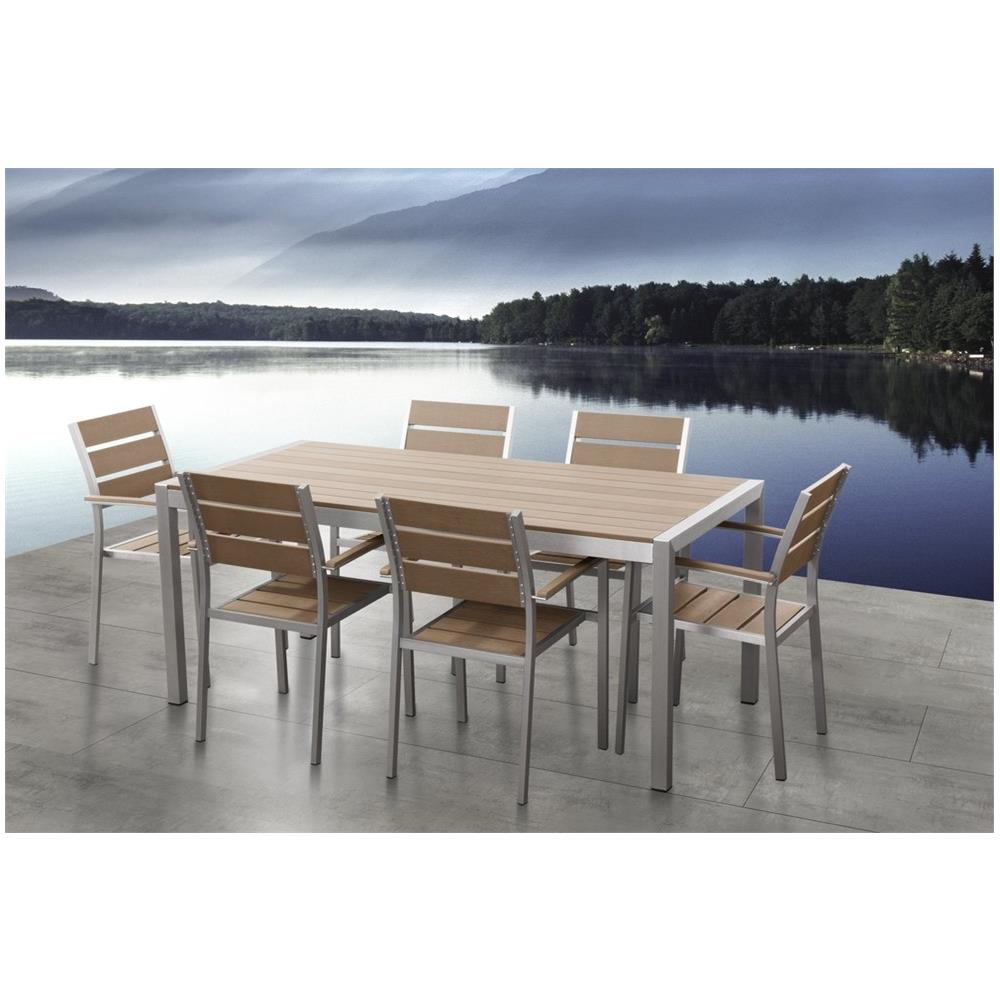 Set Di 6 Sedie Da Pranzo In Colore Marrone Vernio - Foto 2