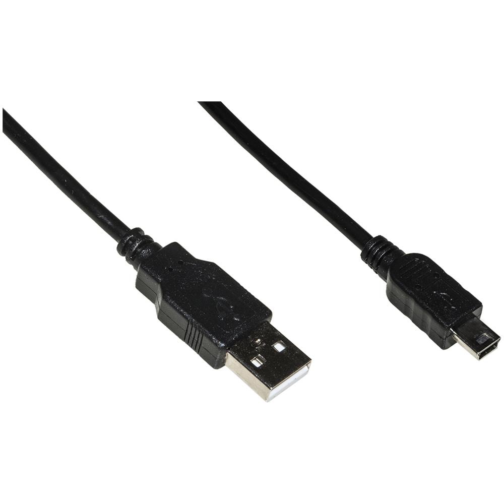 Cavo Usb 2.0 Mini ""b"" 5 Poli Per Ricarica O Trasmissione Dati In Rame Mt. 1 - Foto 1