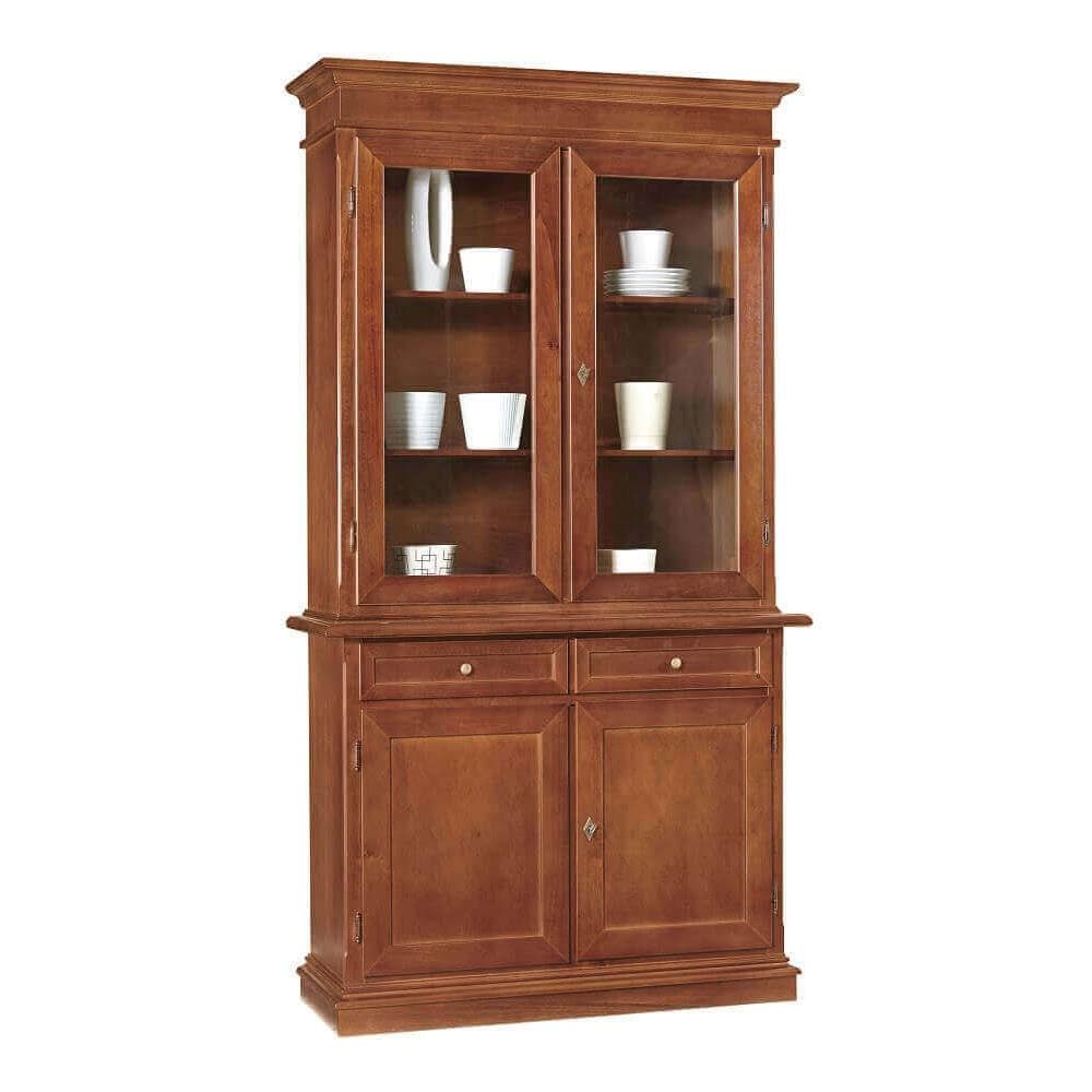 Jaqueline - Credenza Con Vetrina In Legno Massello - Foto 1