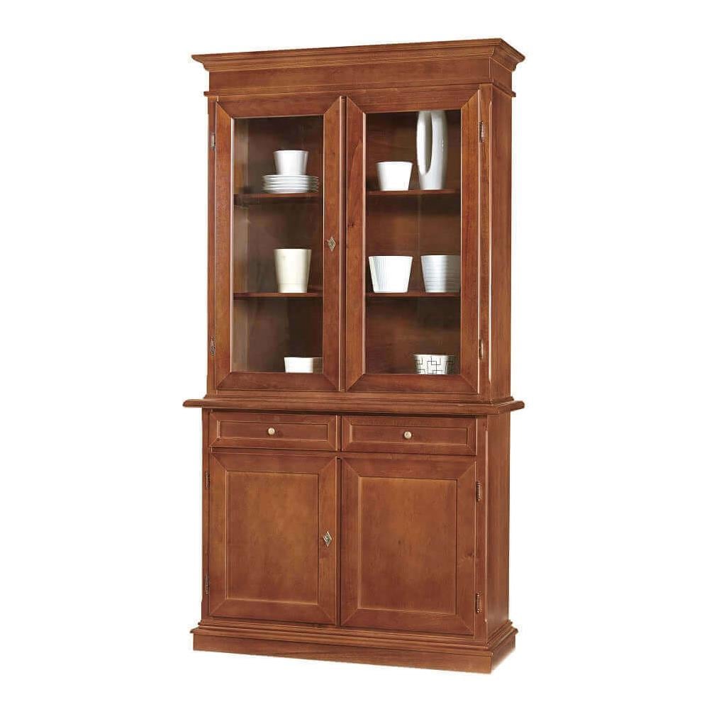 Jaqueline - Credenza Con Vetrina In Legno Massello - Foto 2