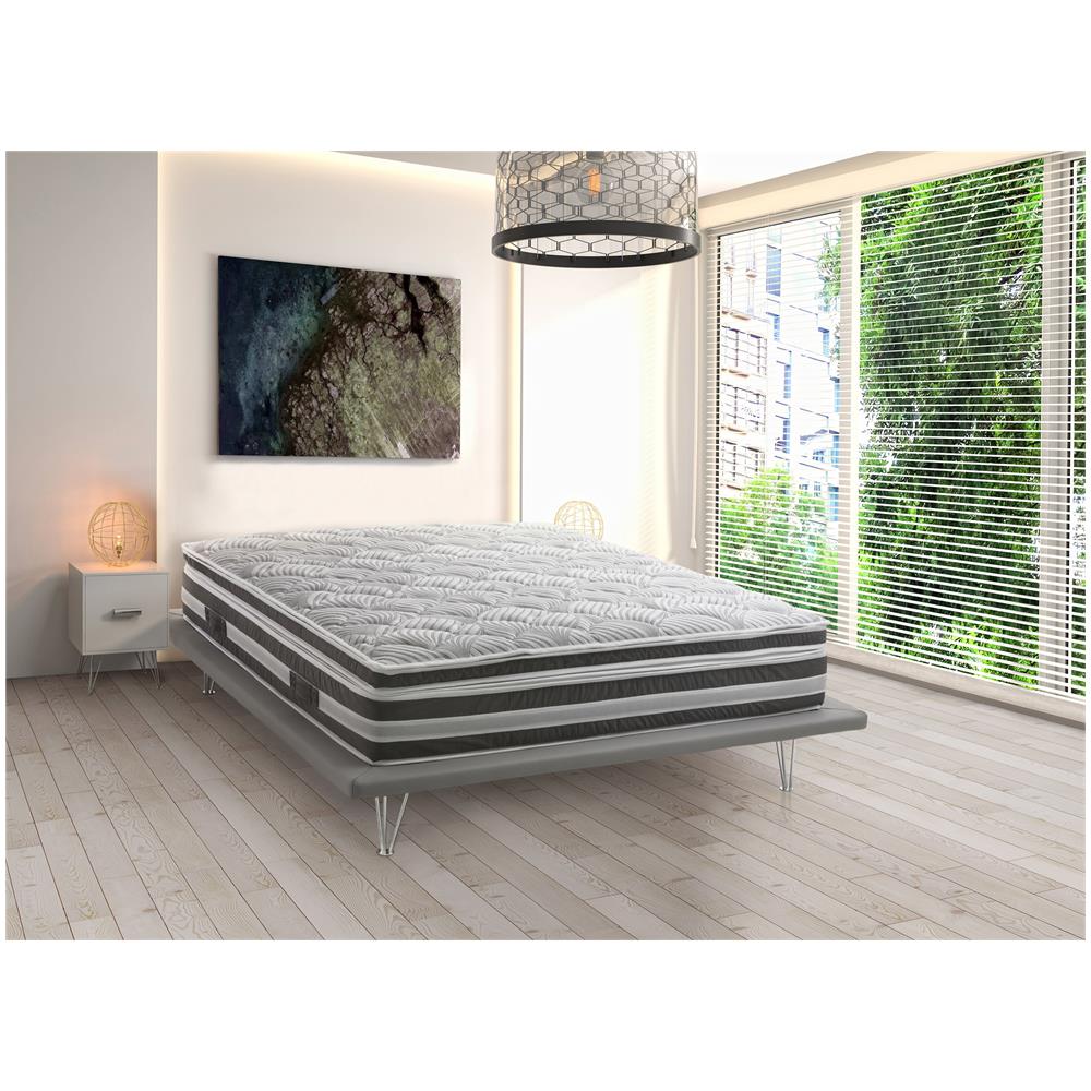 Materasso Piazza E Mezza Elettra, Sfoderabile In Memory Foam E Micromolle Insacchettate, 100% Made In Italy, Anti Acaro E Anallergico, Cm 120x190h32 - Foto 2