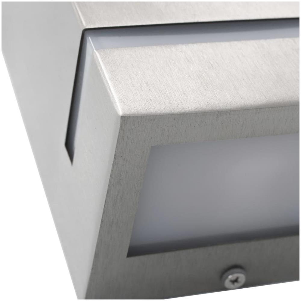 Lampade Da Parete Da Esterno 2 Pz 35 W Argento Rettangolari - Foto 6