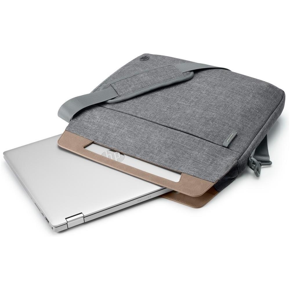Borsa Renew per Notebook fino a 14" in Tessuto Colore Grigio - Foto 4