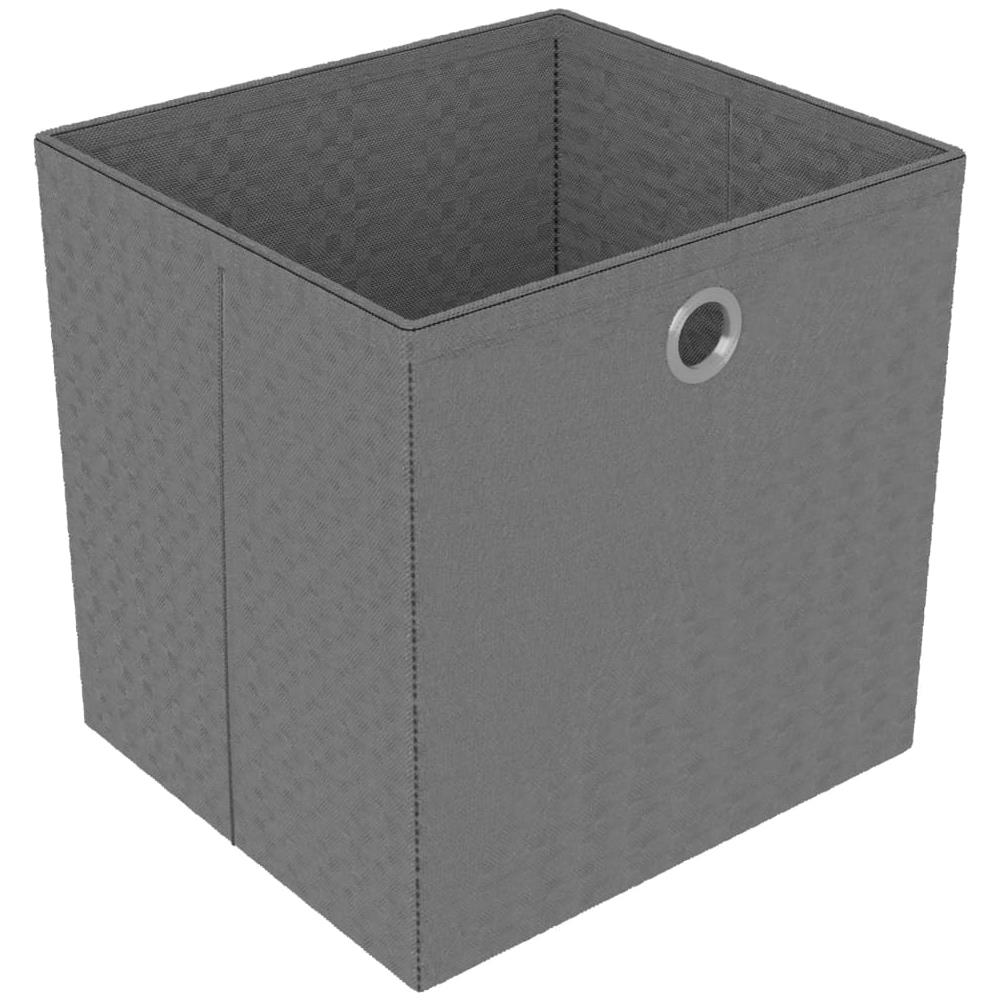 Mensola con 6 Scatole a Cubo Grigia 103x30x72,5 cm in Tessuto - Foto 8