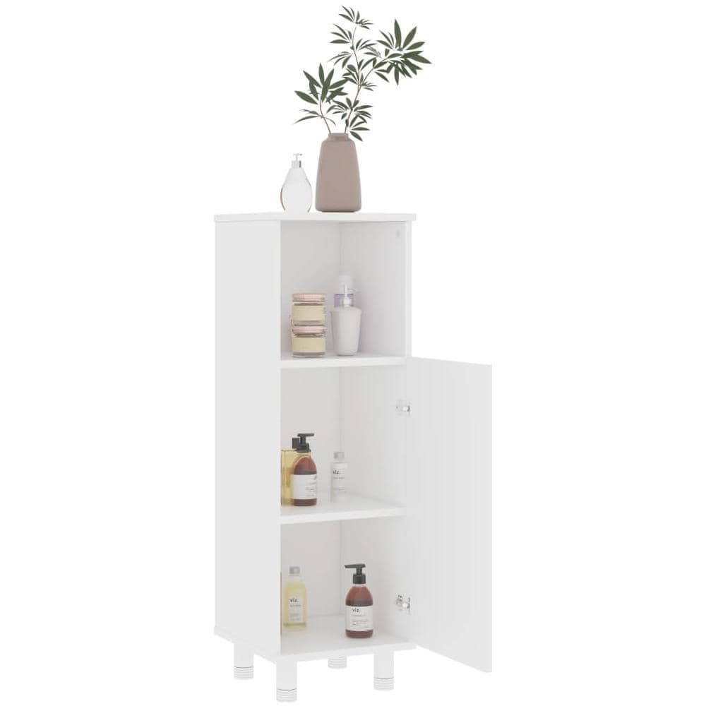 Set Mobili da Bagno 3 pz Bianco in Truciolato - Foto 8