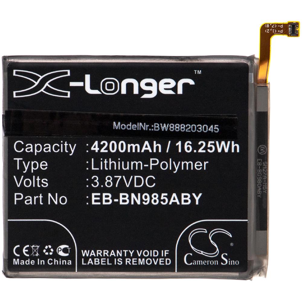 Batteria Sostituisce Samsung Eb-bn985aby, Gh82-23333a Per Smartphone Cellulare (4200mah, 3.87v, Li-poly) - Foto 1