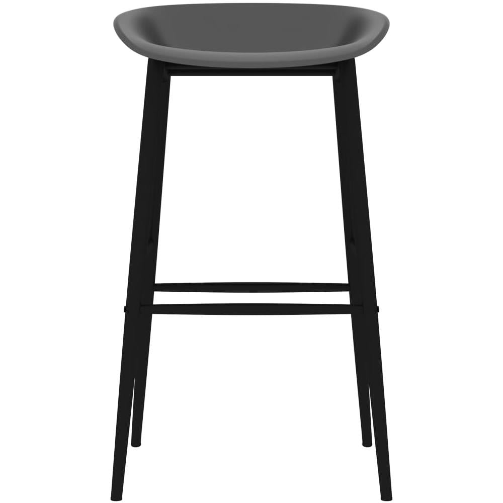 Sedie da Bar 4 pz Grigie - Foto 2