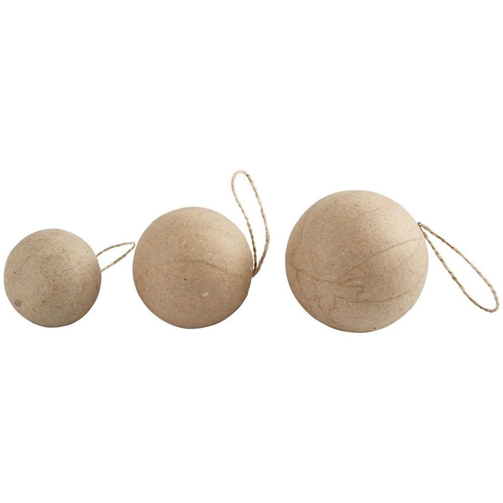 510313 Ball christmas ornament Carta Beige 6pezzo (i) decorazione natalizia - Foto 3