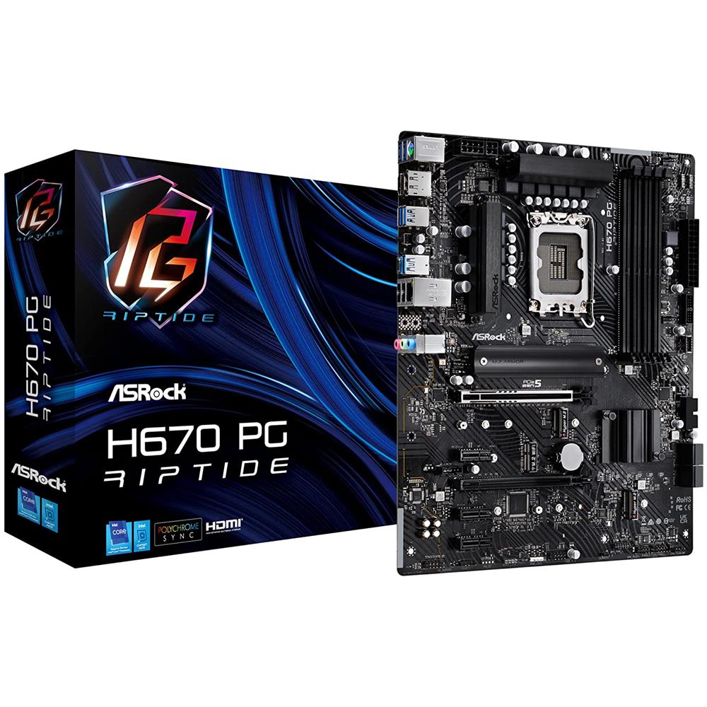 Scheda Madre H670 PG Riptide Socket LGA 1700 Chipset H670 ATX - Foto 1