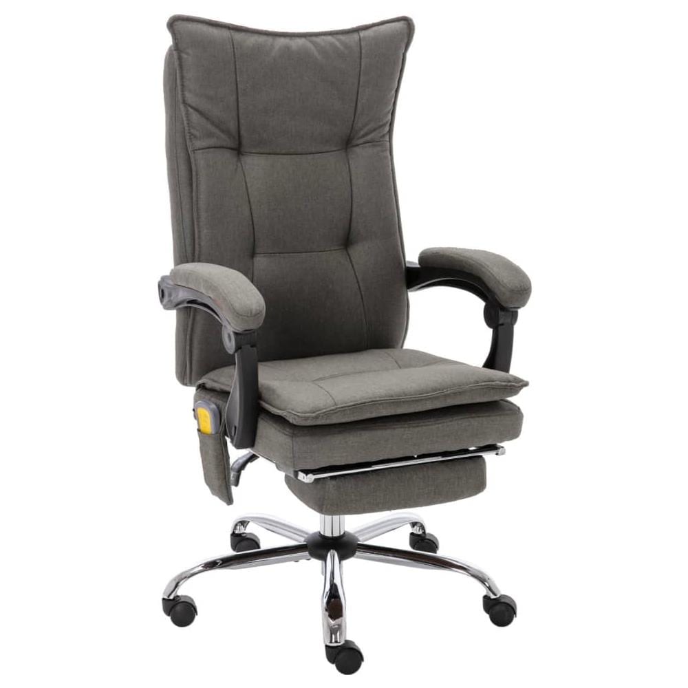 Sedia Massaggiante Da Ufficio Grigia In Tessuto - Foto 1