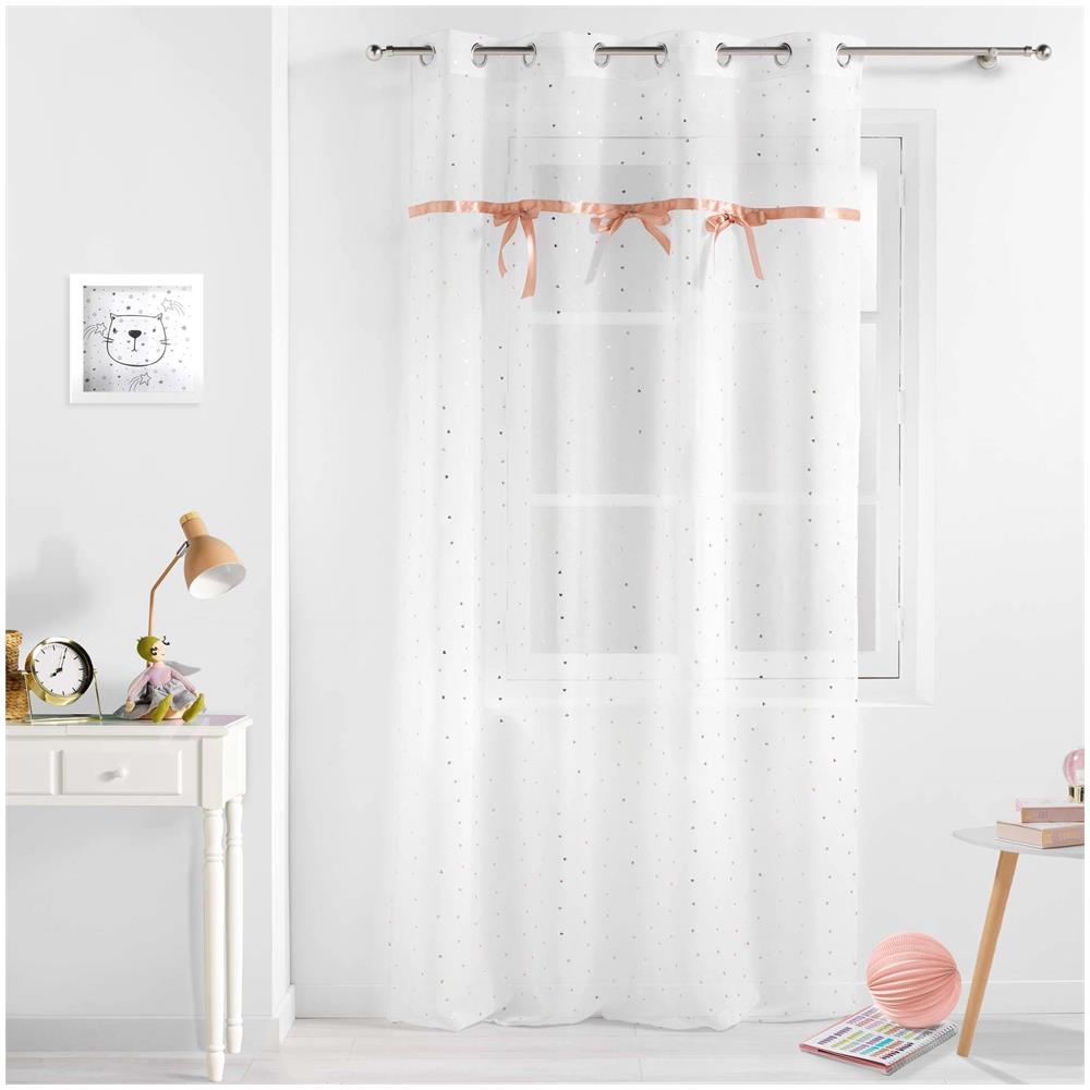 Tenda Su Occhiello Con Nastri E Ornamenti, 140 X 240 Cm - Foto 4