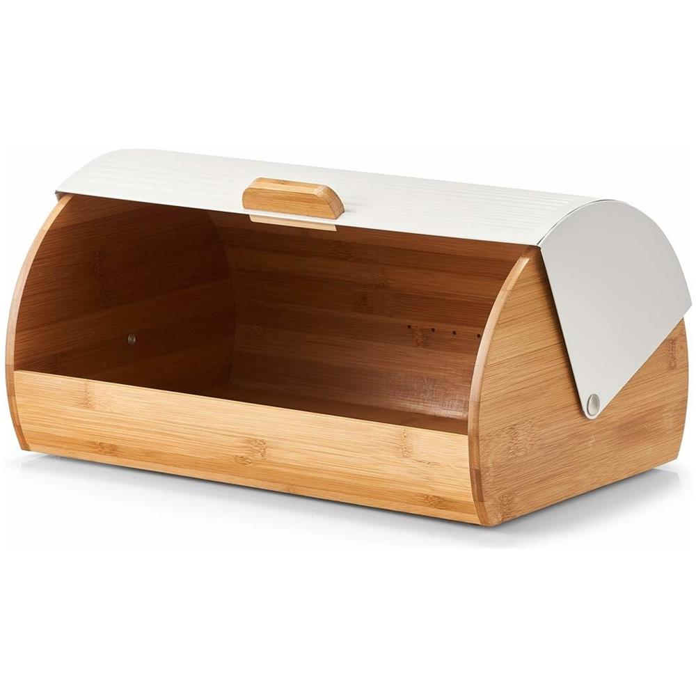 Pane Di Bambù Con Coperchio Bianco, 39 Cm, - Foto 4