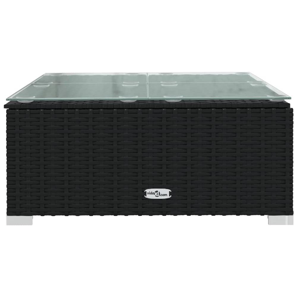 Set Divani Da Giardino 7 Pz Con Cuscini In Polyrattan Nero - Foto 9