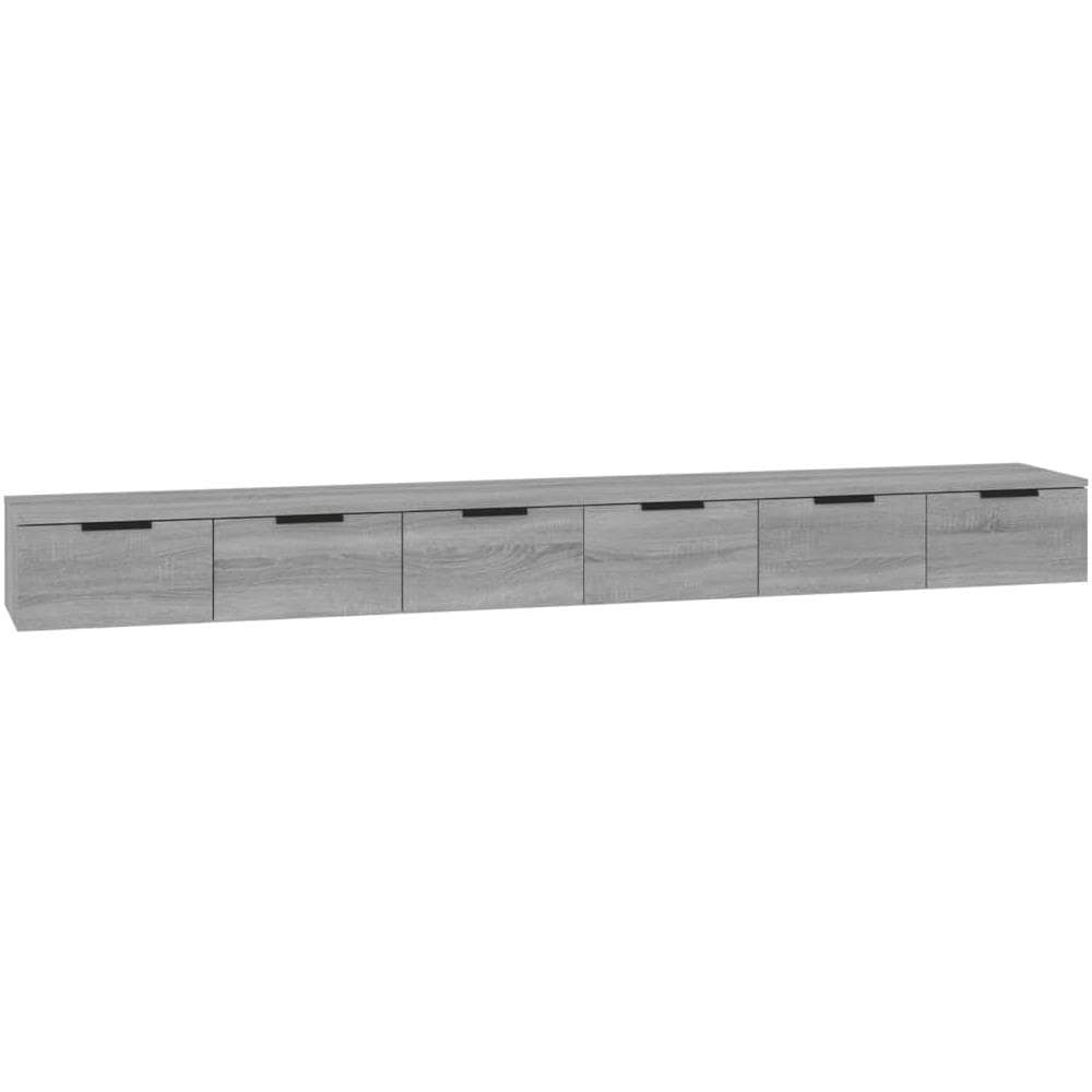 Mobili A Muro 2 Pz Grigio Sonoma 102x30x20 Cm Legno Multistrato - Foto 2